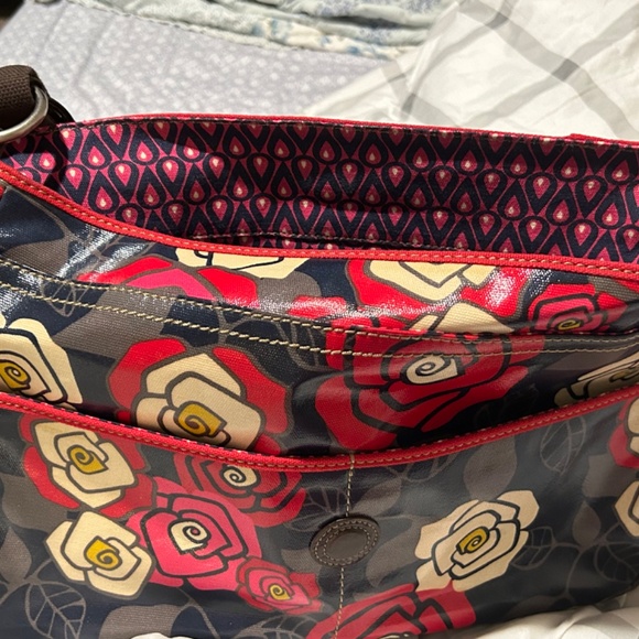 FOSSIL FLORAL SATCHEL SHOULDER BAG - Picture 10 of 11